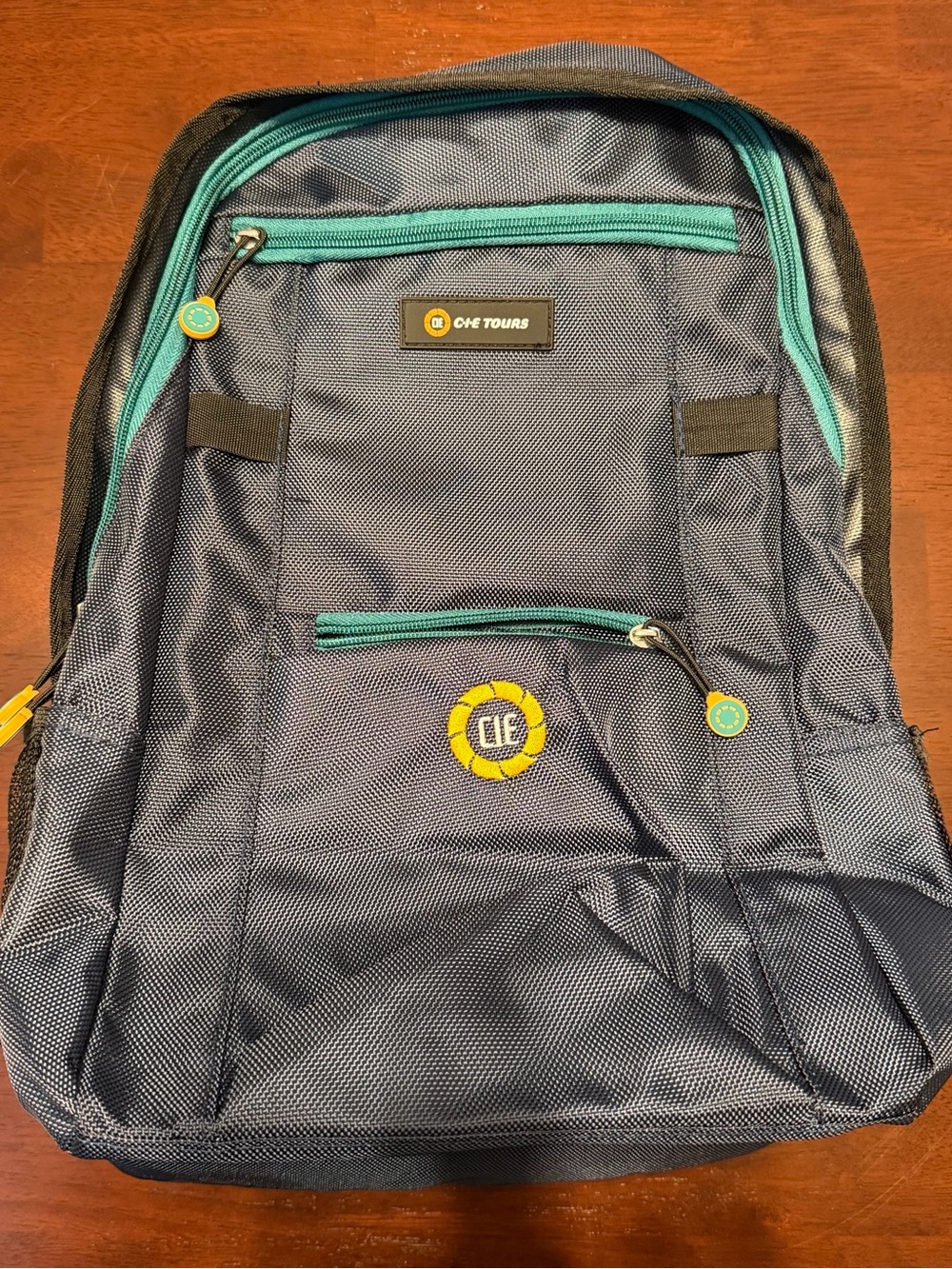 Men's‎ Navy Backpack with Teal Accents